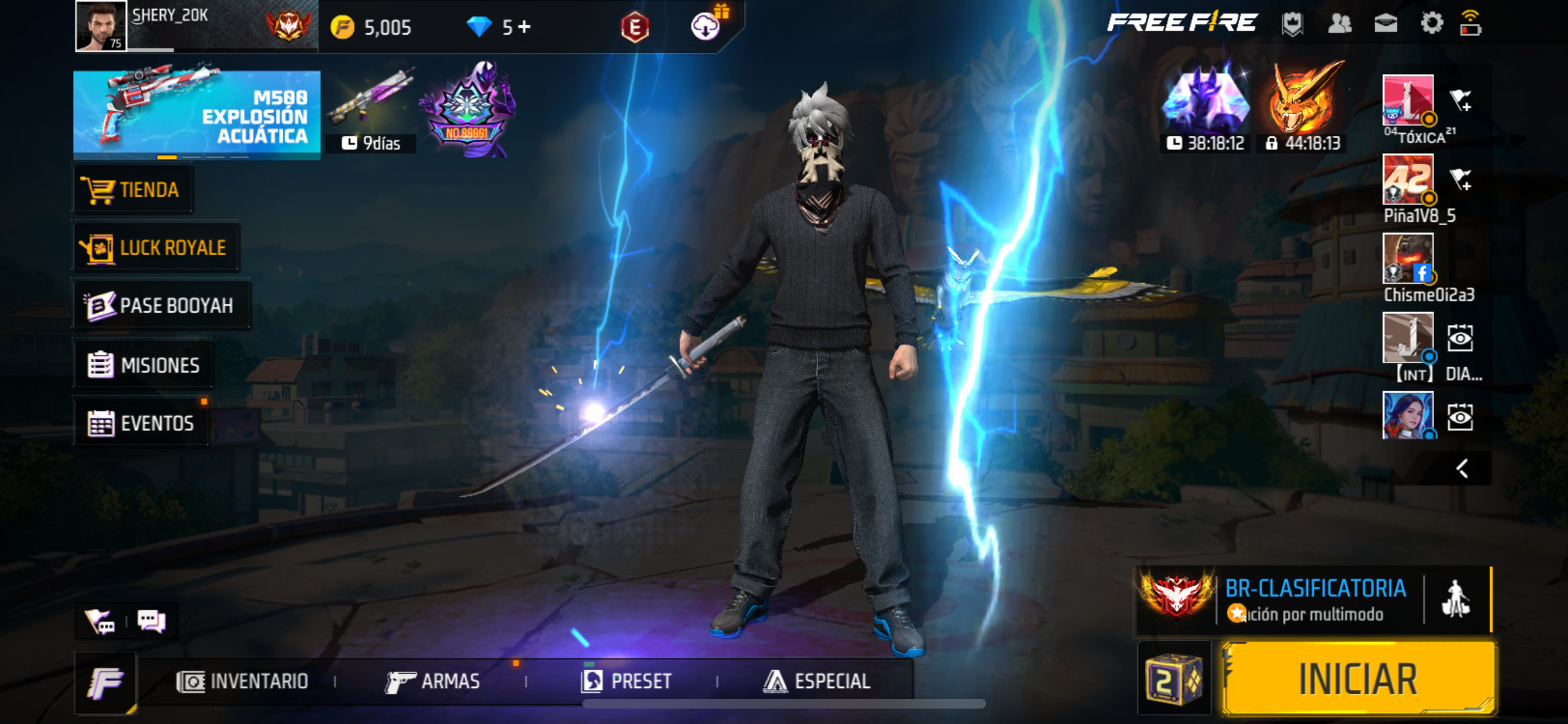 consolas y videojuegos - cuenta de free fire barata 60 dólares 
