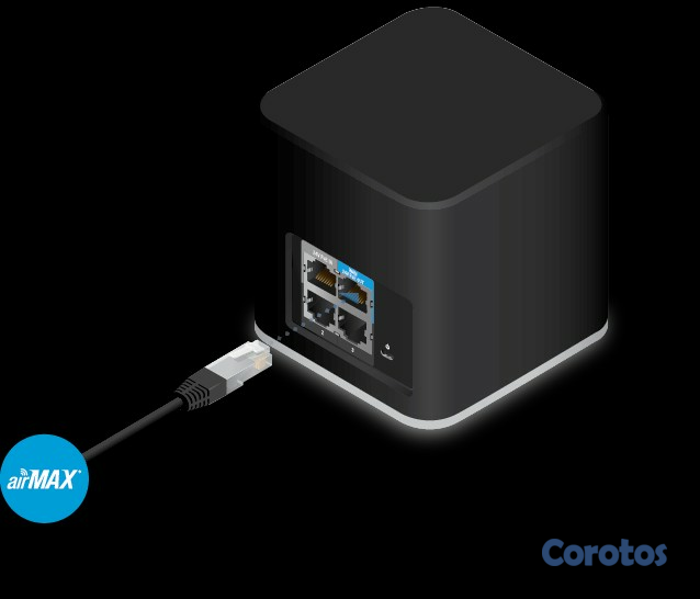 computadoras y laptops - ACCESS POINT UBIQUITI AIRCUBE, 2.4GHZ 300MBPS, ETHERNET PORTS 10/100,  2