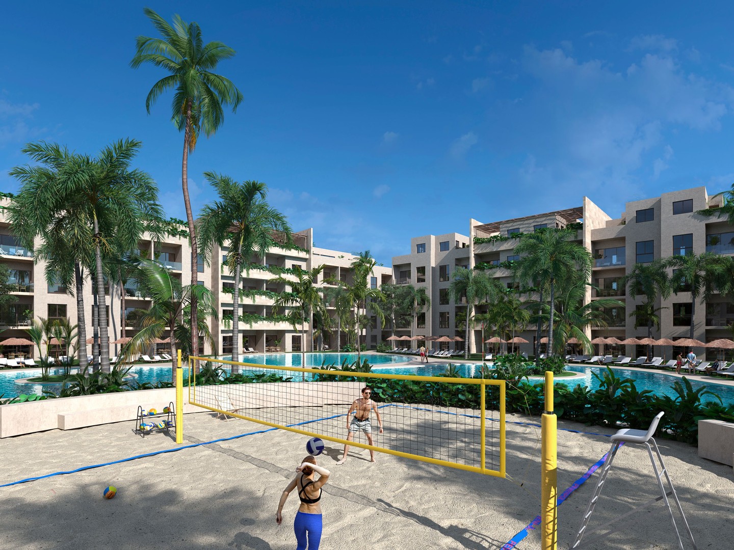 apartamentos - Apartamentos Turísticos en Punta Cana (Secret Garden), en planos, Terminacion 1A 3