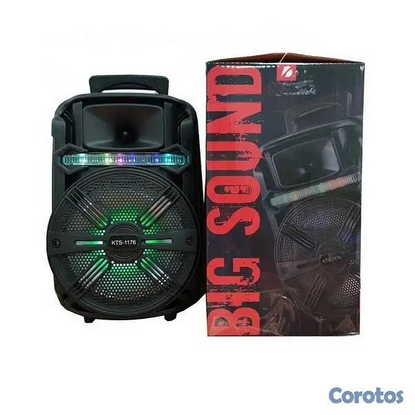 otros electronicos - Bocina portatil de 8 pulgadas con microfono KTS-1176 4