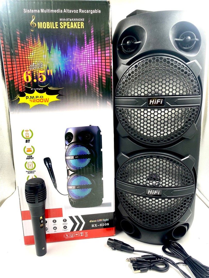 camaras y audio - BOCINA BLUETOOTH PARA KARAOKE  0