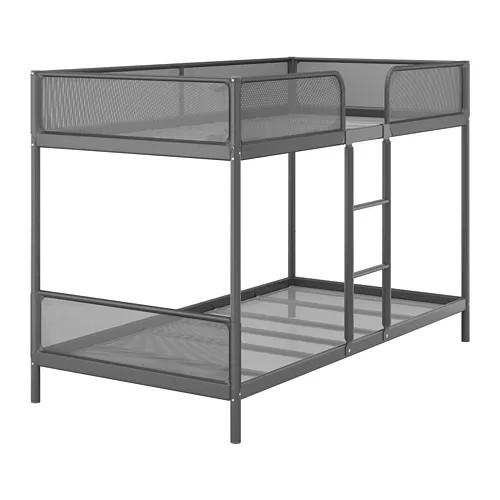 muebles y colchones - Estructura de camarote, twin, gris oscuro / Ikea. 0