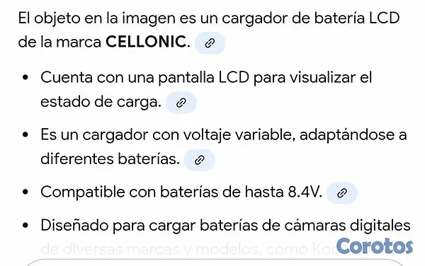 camaras y audio - cargador de camara 10