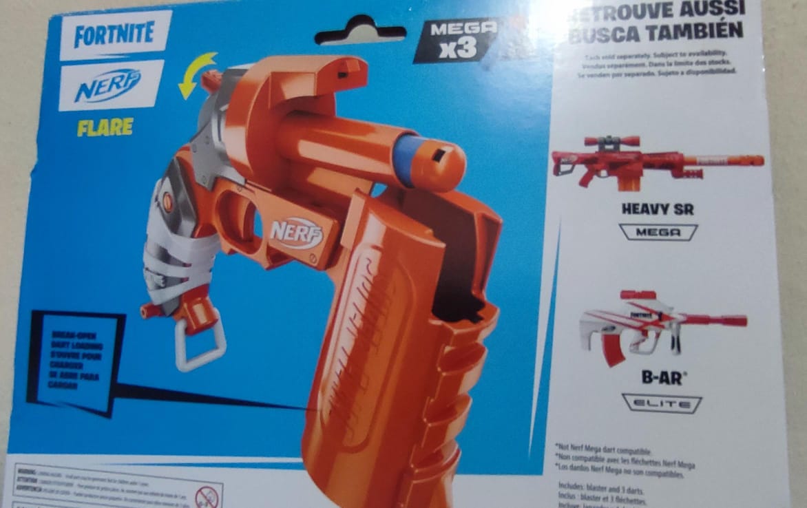 hobby y coleccion - Nerf Fortnite Flare Dart Blaster 6