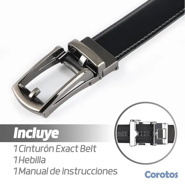 joyas, relojes y accesorios - Cinturón con Sistema Micro Ajustable sin Agujeros  7