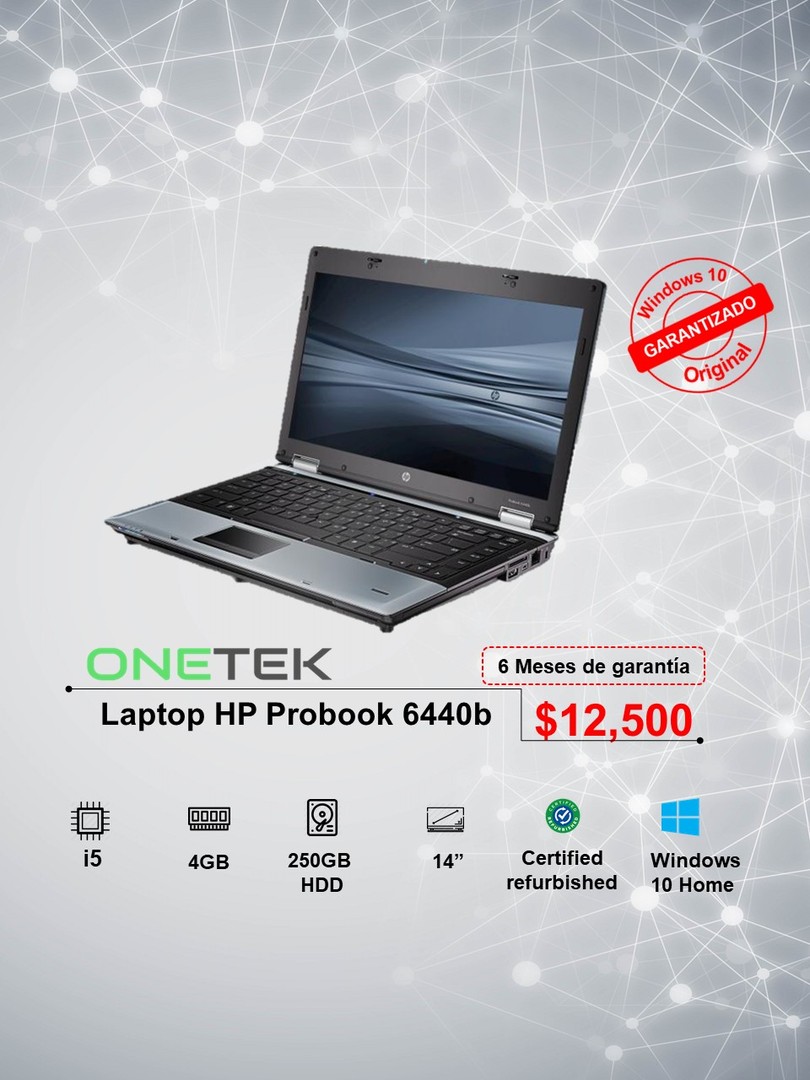 computadoras y laptops - Laptop HP Probook 6440b