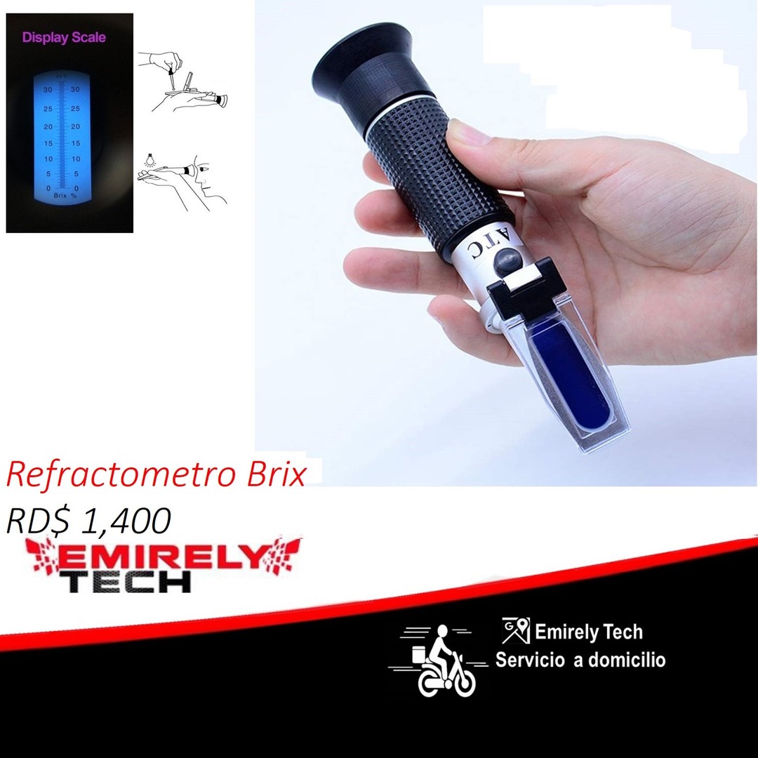 equipos profesionales - Refractometro Brix sacarosa Hidrometro Medidor en la azucar
