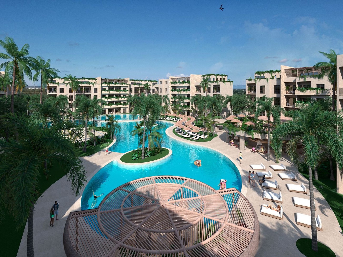 apartamentos - Apartamentos Turísticos en Punta Cana (Secret Garden), en planos, Terminacion 1A 4