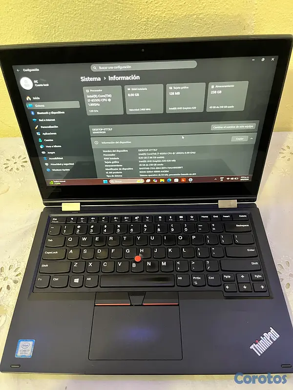 computadoras y laptops - 🔥OFERTA🔥 Lenovo L380 YOGA TOUCH | I7 8VA GEN 2