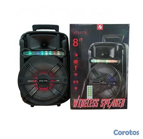 otros electronicos - Bocina portatil de 8 pulgadas con microfono KTS-1176 5