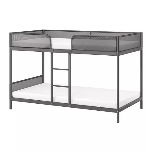 muebles y colchones - Estructura de camarote, twin, gris oscuro / Ikea. 1