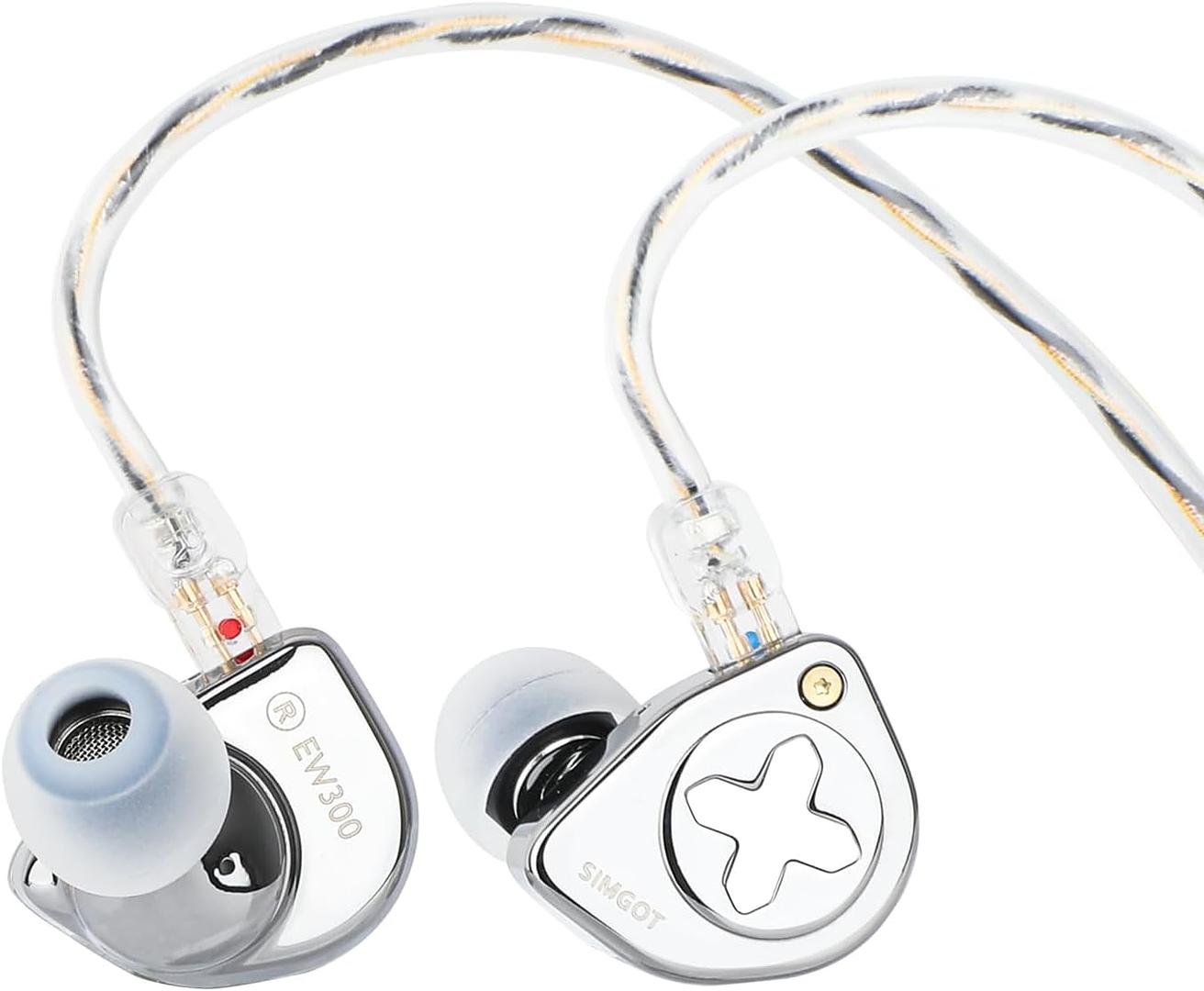 camaras y audio - SIMGOT EW300 1DD+1Planar+1PZT Hybrid Driver IEM 1