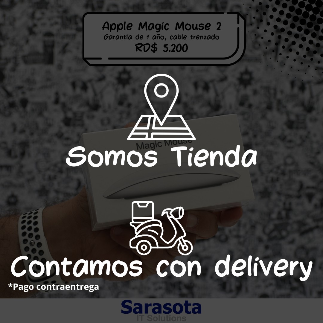 accesorios para electronica - Magic Mouse 2 apple modelo A1657 con cable trenzado Somos Sarasota 2