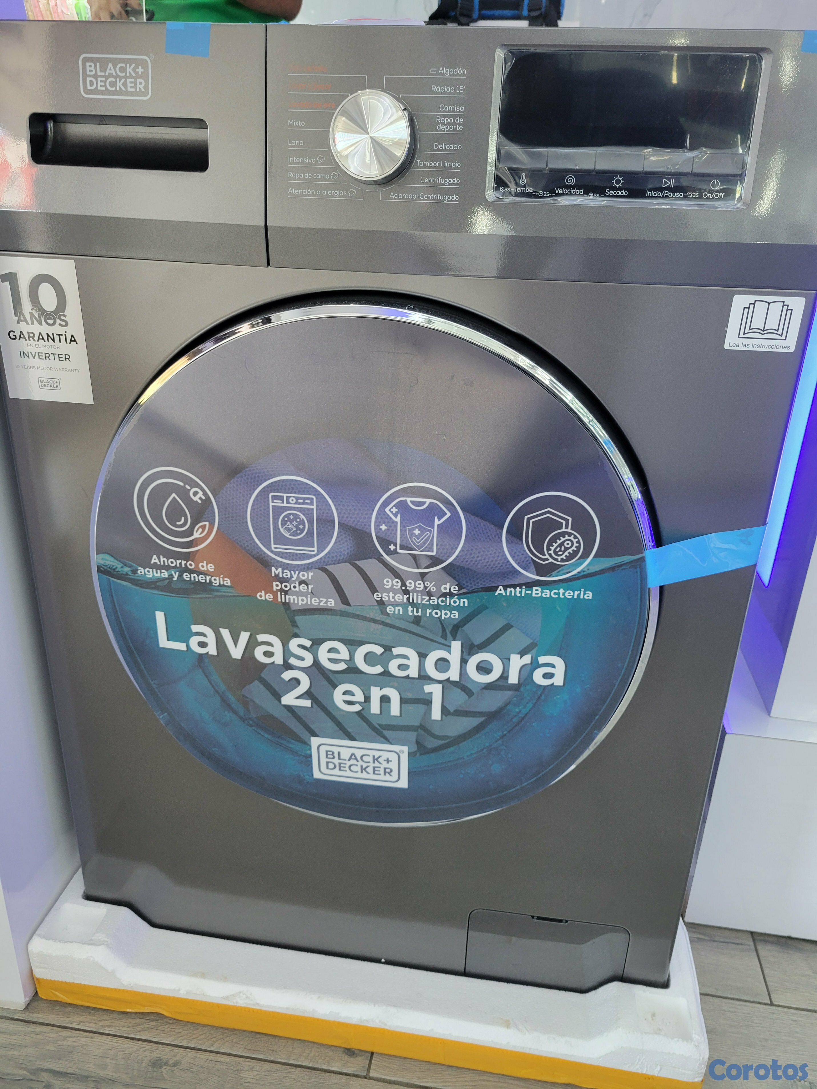 electrodomesticos - Lavadora 2 en 1 Black Decker 