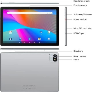 celulares y tabletas - MB1001 MODERNESS Tablet 10.1 pulgadas Android 12 Quad Core 32GB ROM 1280x800 2
