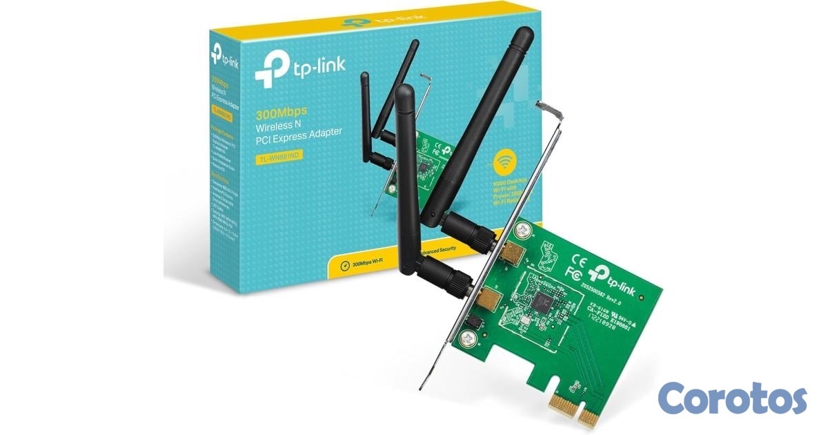 otros electronicos - TP-Link 300Mbps Wireless N PCI Express Adapter (TL-WN881ND) 1
