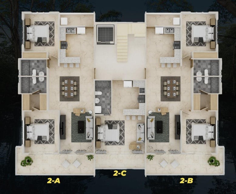 apartamentos - Apartamento en venta #24-975 costa de 1 dormitorio, áreas comunales.  6