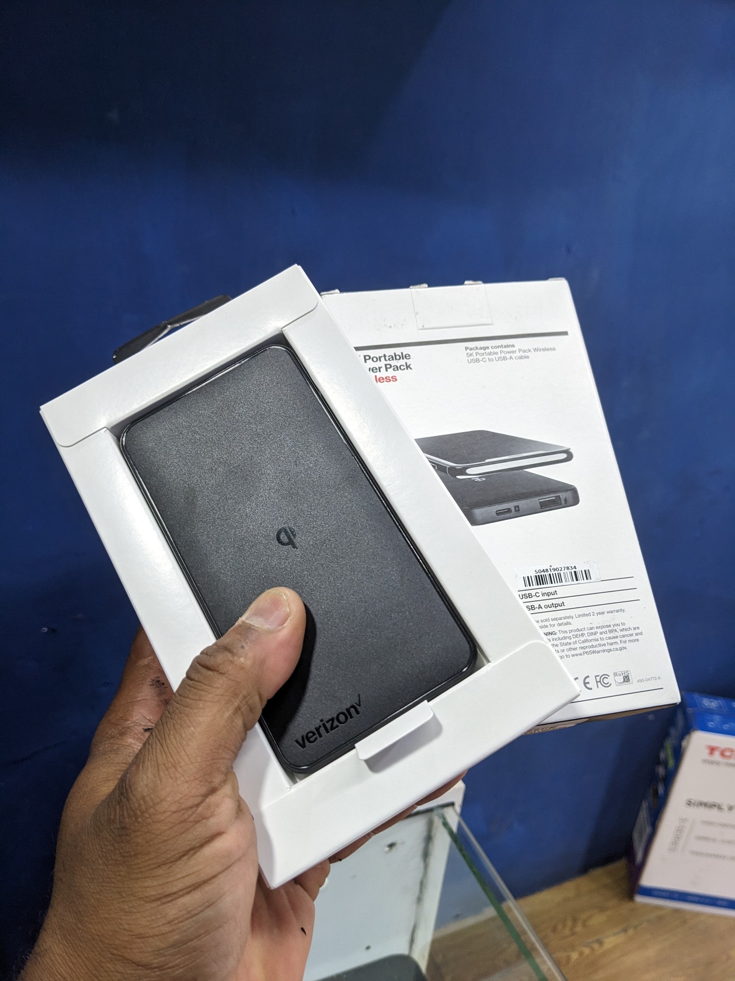 celulares y tabletas - Cargador inalambrico power bank Verizon  50000 MAH 2