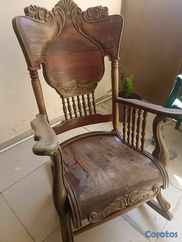 muebles y colchones - Juego de Mesedora en caoba 4