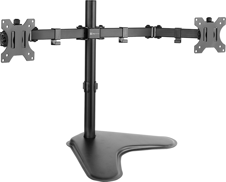 computadoras y laptops - SOPORTE PARA MONITOR KLIPX DOBLE, PARA DOS MONITORES,13-32 PULGADAS 