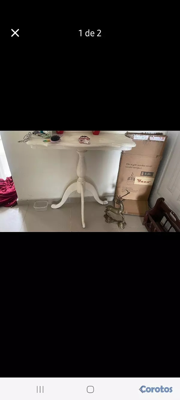 decoración y accesorios - Mesa Parsons en caoba 1