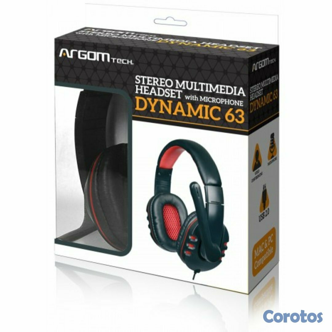 computadoras y laptops - AUDÍFONO USB CON MICROFONO ESPECIAL PARA ETUDIANTES  ARGOM DYNAMIC 63, ESTÉREO 3