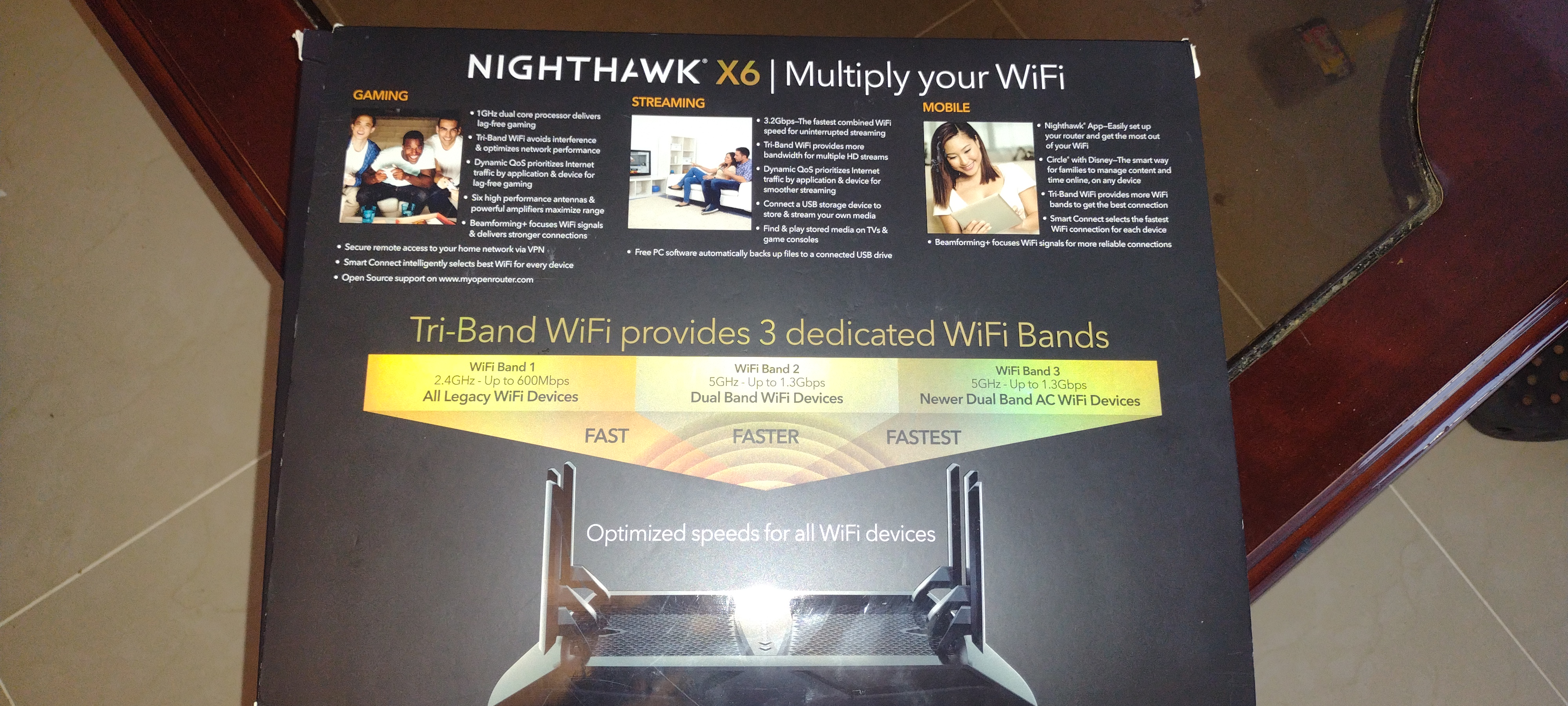otros electronicos - Router Netgear Nighthawk X6 1