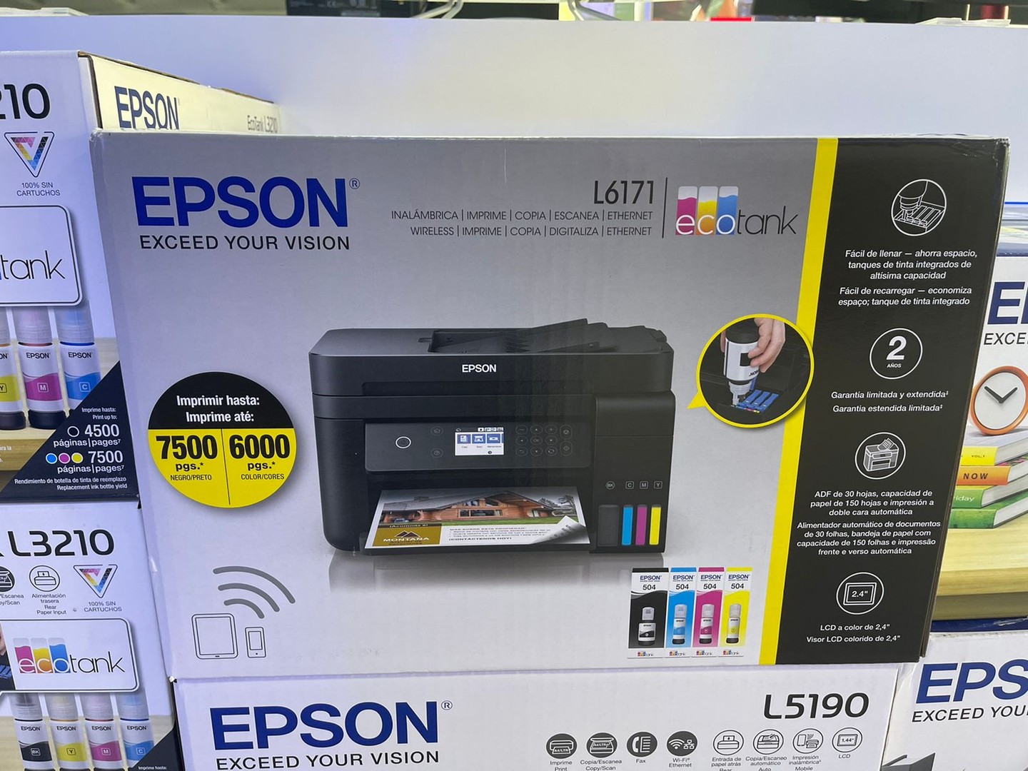 impresoras y scanners - Impresora multifuncional inalámbrica EcoTank L6171