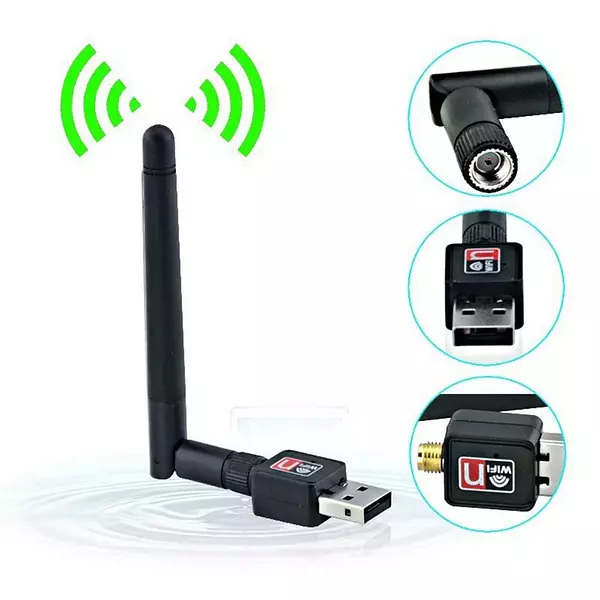 accesorios para electronica - Antena Wifi Usb Receptor Wifi Con Antena Para Pc. Modem Lan Adaptador 3