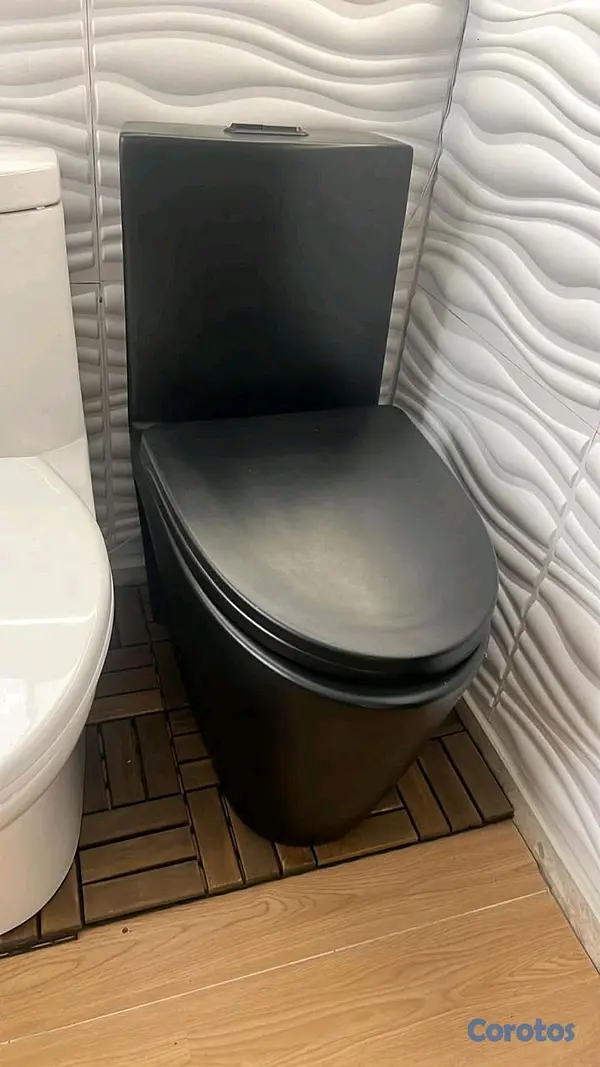 decoración y accesorios - Inodoro Negro 3
