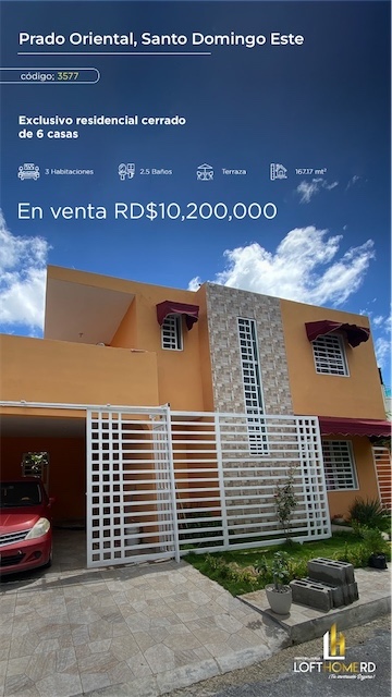casas - Venta de casa en la Autopista de San Isidro Prado Oriental residencial cerrado 3