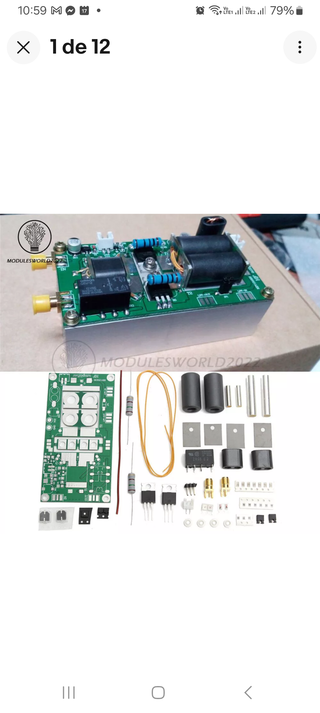 accesorios para electronica - Kit Amplificador para armar de 70W SSB Linear HF P