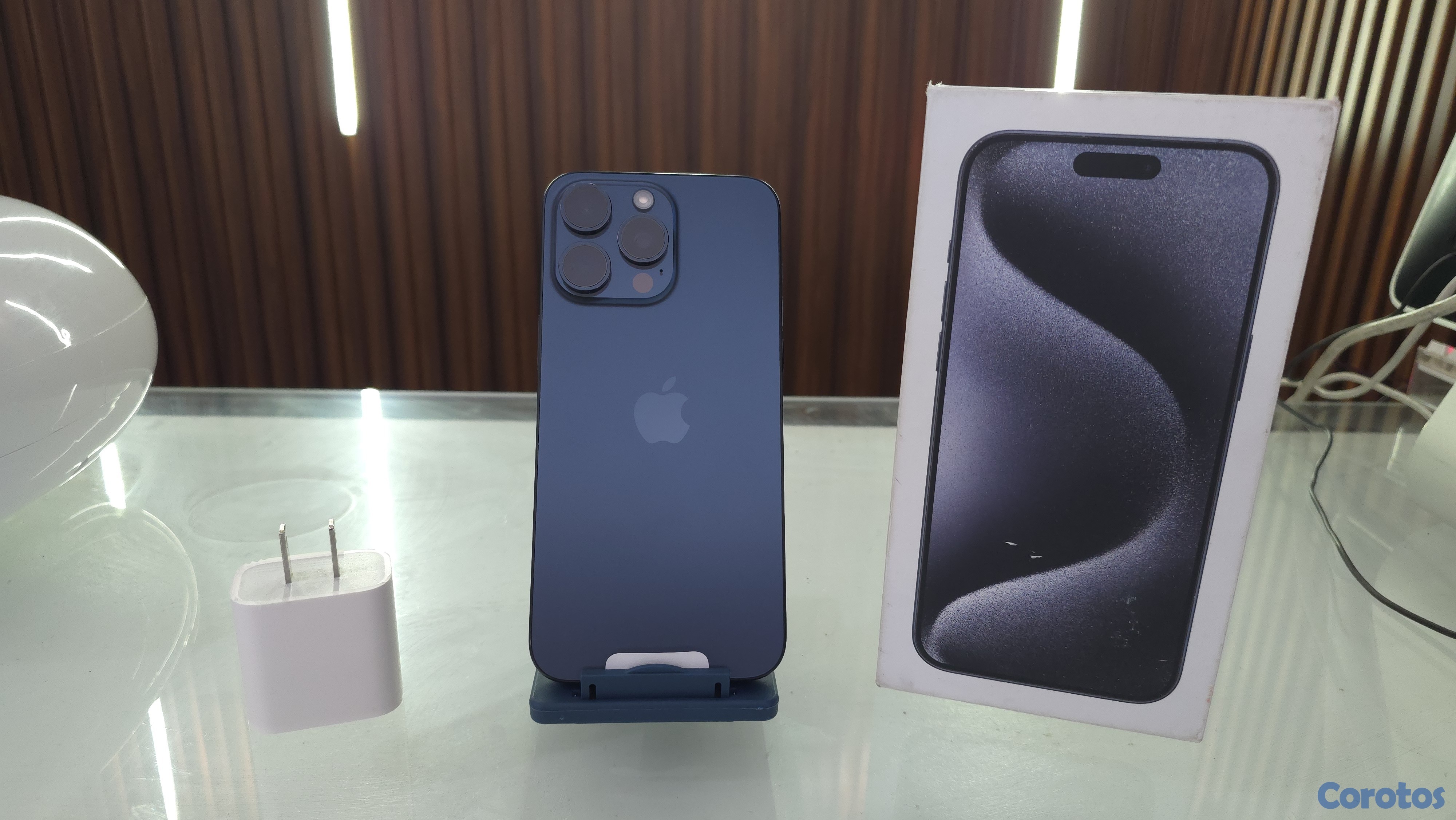 celulares y tabletas - iPhone 15 Pro Max 512GB Azul desbloqueado en caja 2