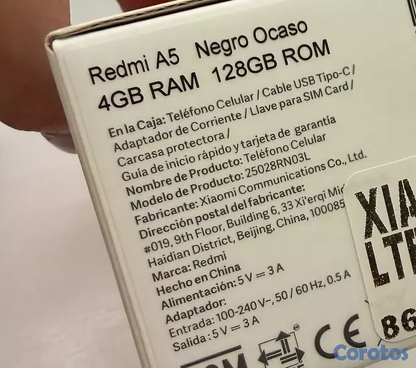celulares y tabletas - Redmi A5 128GB 5