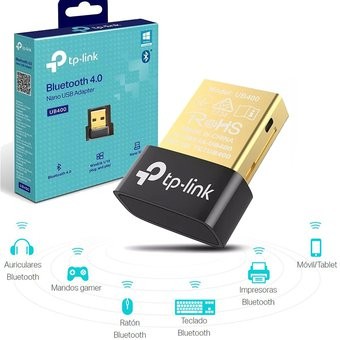 computadoras y laptops - Adaptador tp-link  Nano USB Bluetooth 4.0 UB400 usb 2.0 UB400