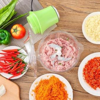 electrodomesticos - Triturador de carne, alimentos o frutas de acero inoxidable 2