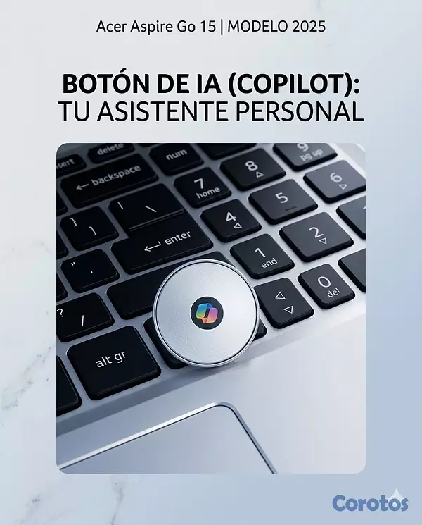 computadoras y laptops - Laptop Acer Aspire Go 15 – Nueva en Caja – Ideal para Trabajo y Estudios
 8