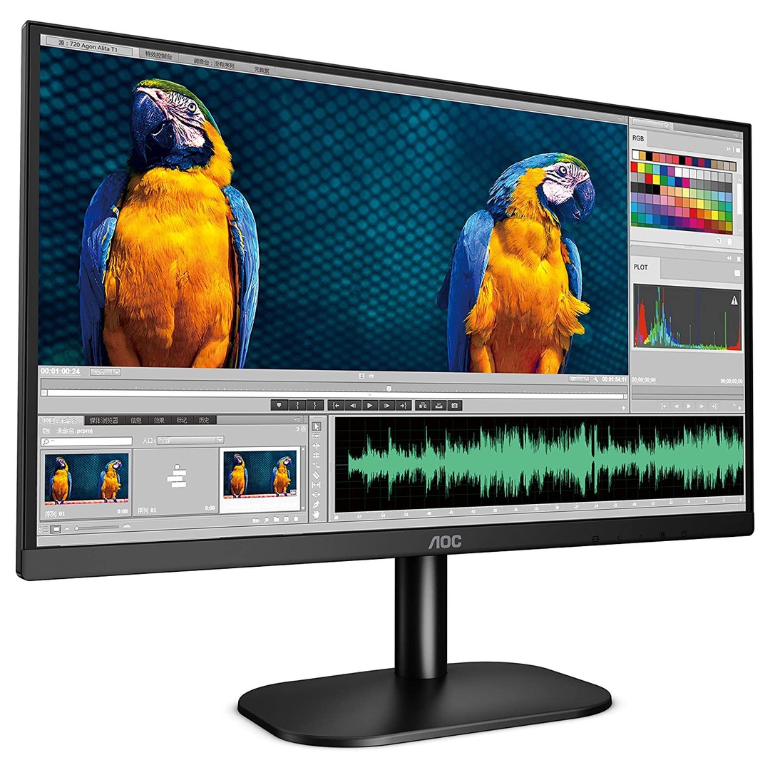 computadoras y laptops - MONITOR AOC 24 PULGADAS   LED, BAJA LUZ AZUL, 6MS, PUERTOS 1X HDMI 