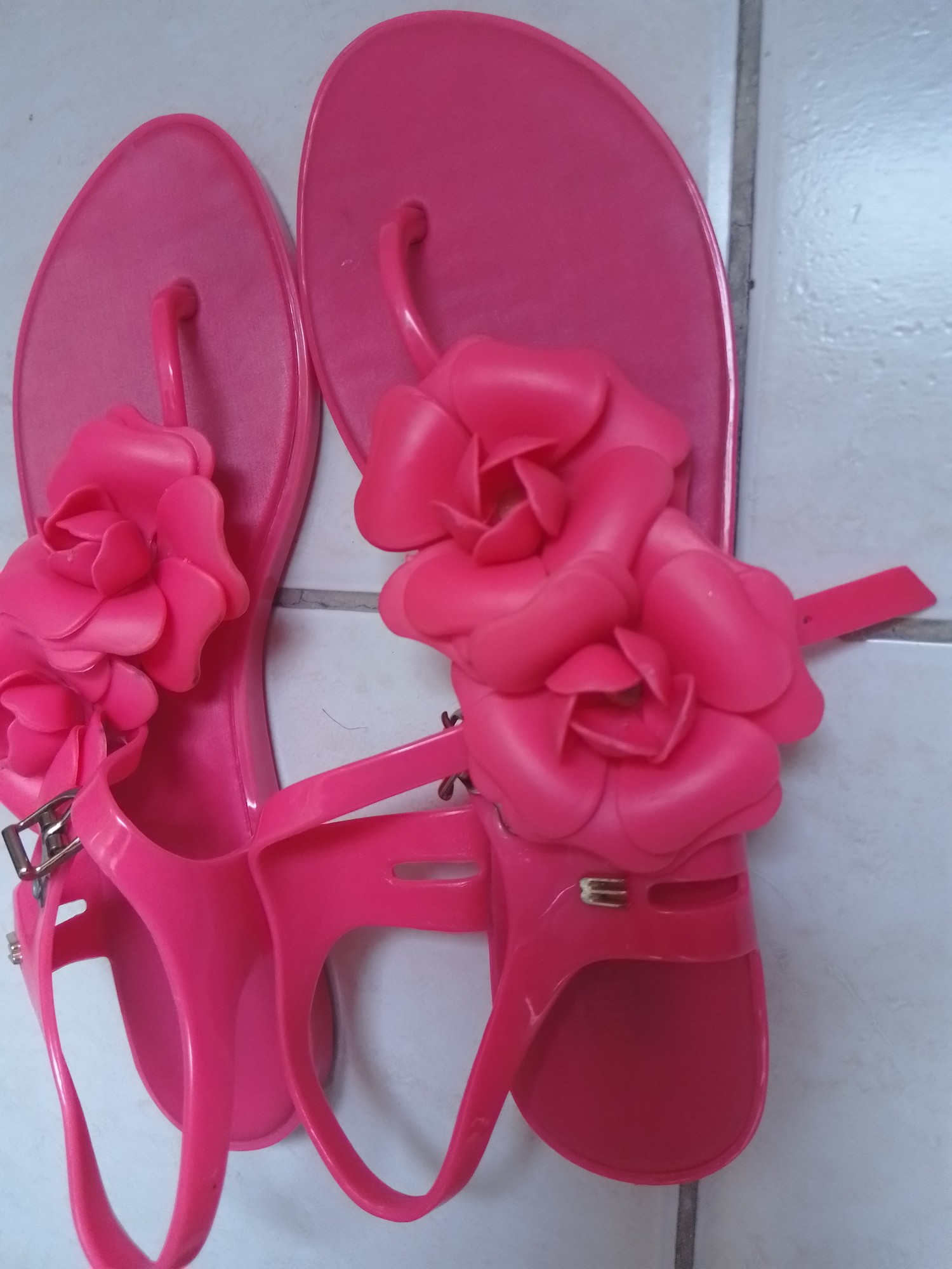 zapatos para mujer - Zapatillas con flores MELISSA size 8 sapatillas color rosa no son marca falsa 2