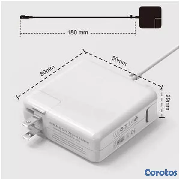 accesorios para electronica - Cargador para Macbook Tipo L Apple de 85 Watts 3