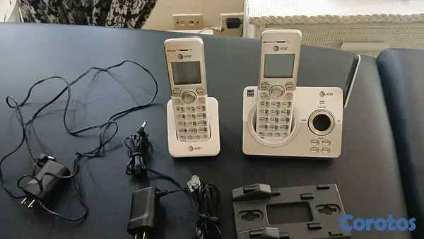 otros electronicos - EN VENTA SET TELEFONO INALAMBRICO DE DOS UNIDADES, 2