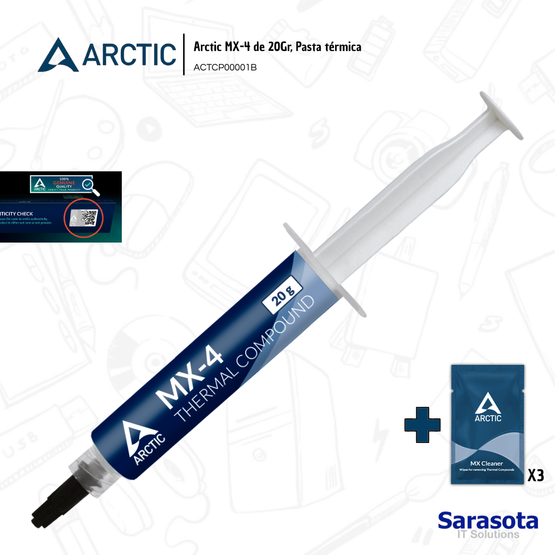 accesorios para electronica - Pasta térmica Arctic MX-4 de 20gr. mas regalo