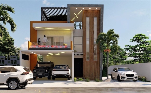 casas - Venta de casa en la autopista de san Isidro prado oriental Santo Domingo 394mts