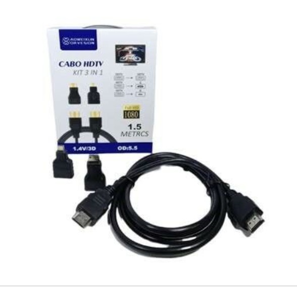 accesorios para electronica - CABO HDTV KIT 3 EN 1 1