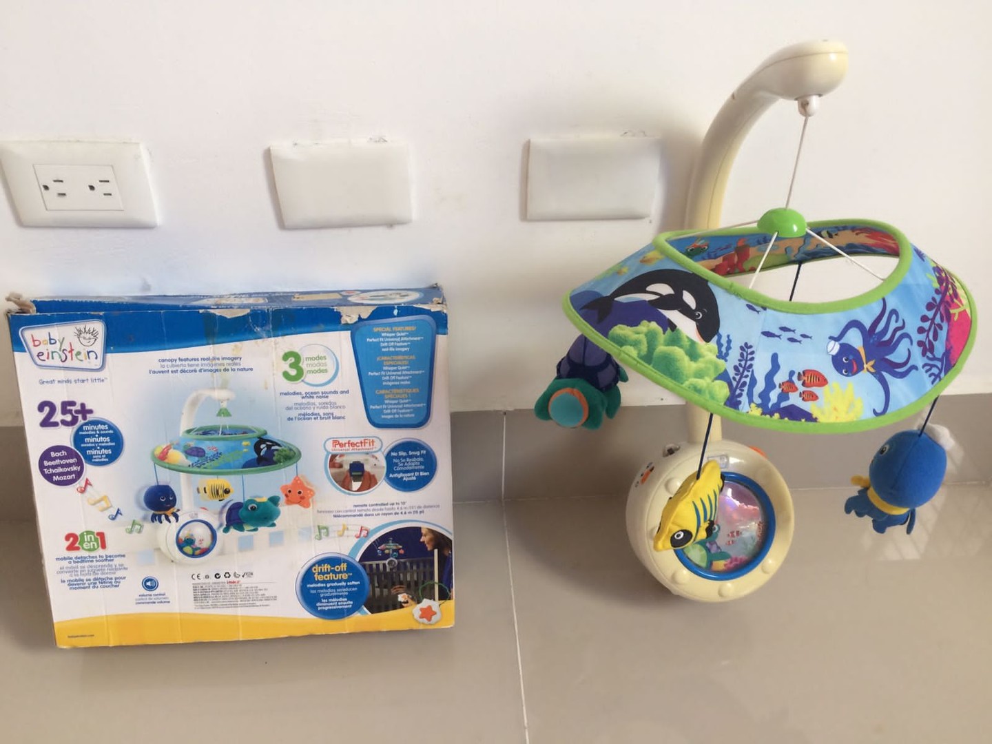juguetes - BABY EINSTEIN DREAMS MOBILE CAROUSEL PARA CUNA!
