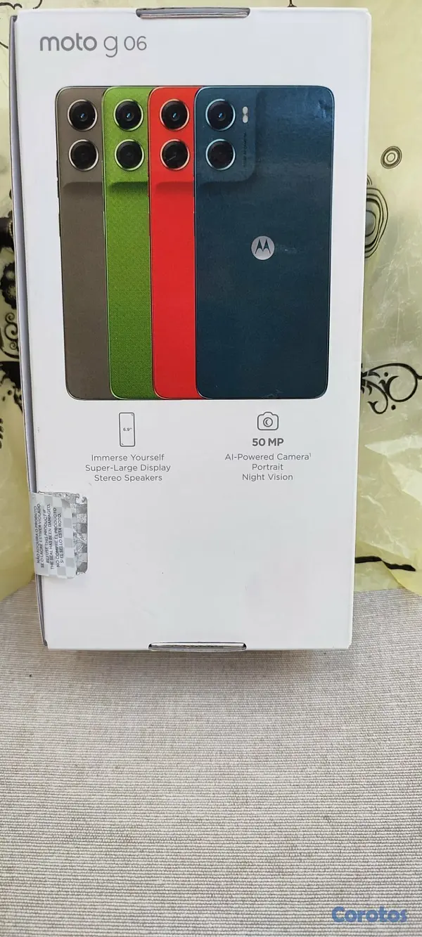 celulares y tabletas - Motorola g06 nuevo en su caja vendo 4