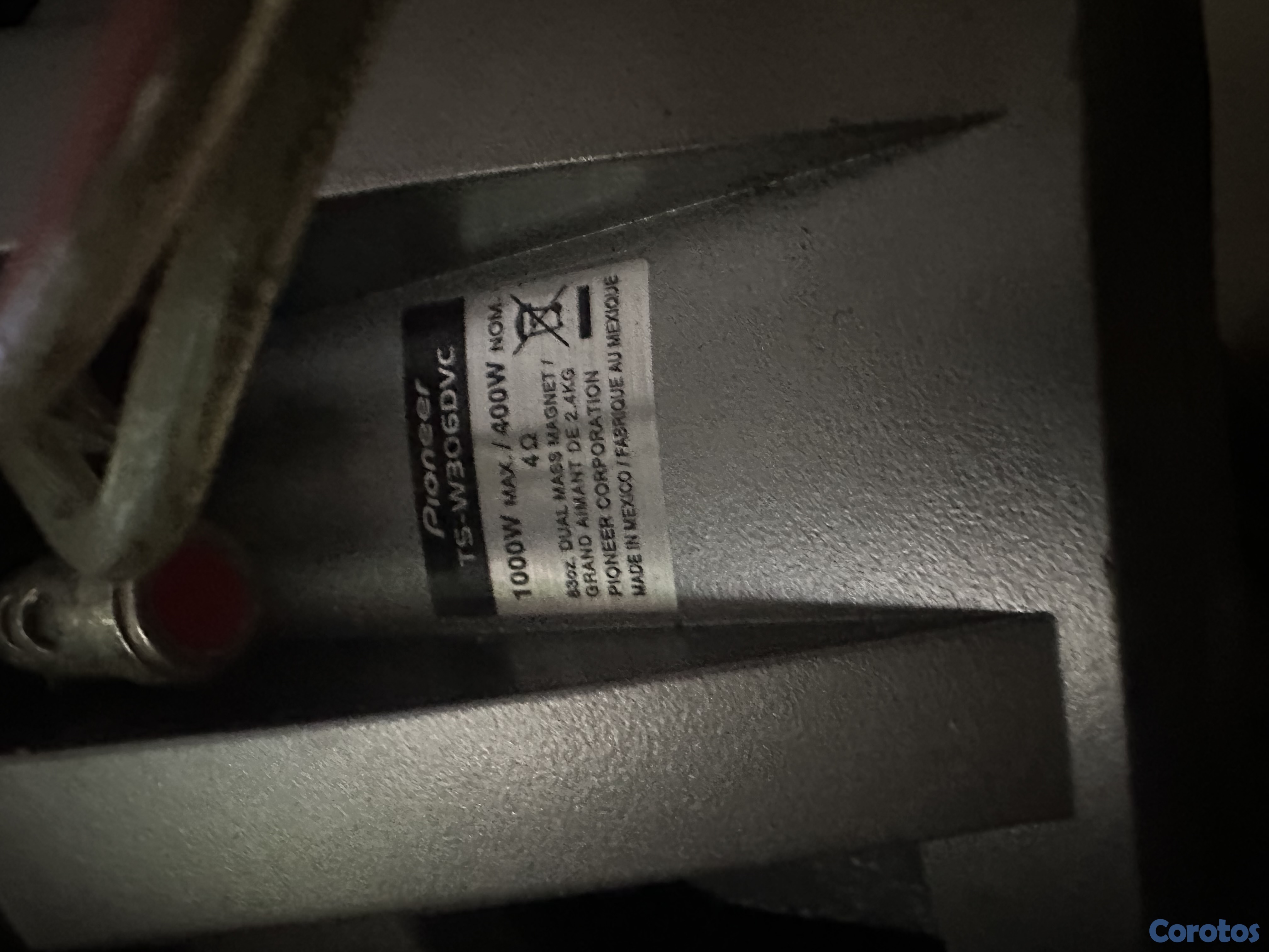 camaras y audio - subwoofer bajo de 12 Pioneer cada una 1000W +planta comando Cm 2009 de 2400W 3