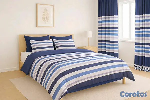 decoración y accesorios - juegos de colchas con cortinas 5 piezas
1 colcha
2 cortinas
2 fundas de almohada 4