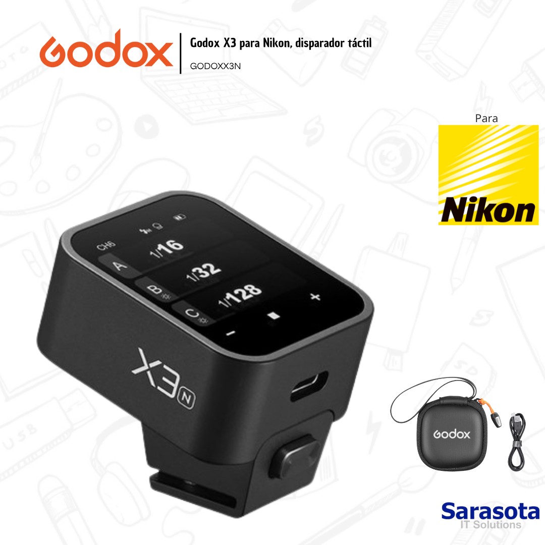 accesorios para electronica - Godox Disparador X3 para Nikon Garantía 1 año 2