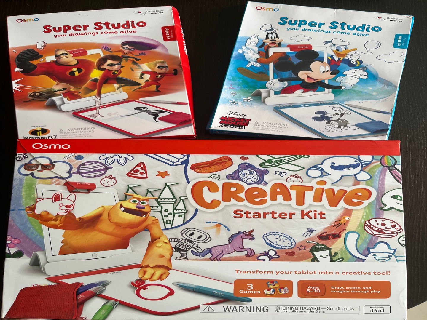 juguetes - Osmo kit de inicio creativo más 2 juegos educativos STEM para Ipad